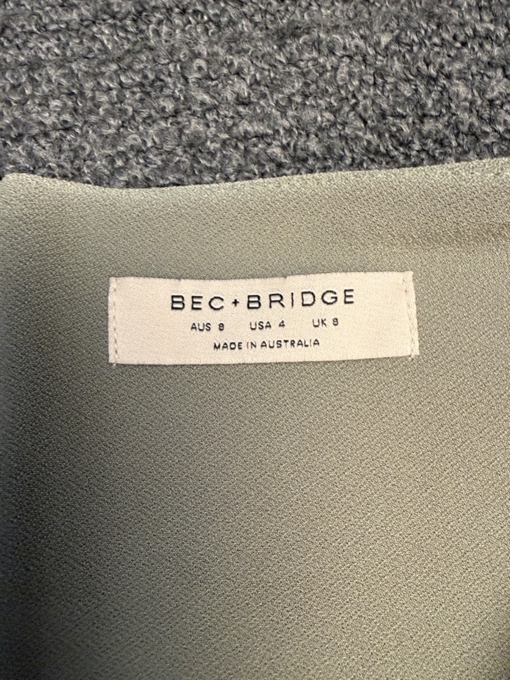 Bec + Bridge Be Mine Tuck Dress in Sage - Picture 14 of 15